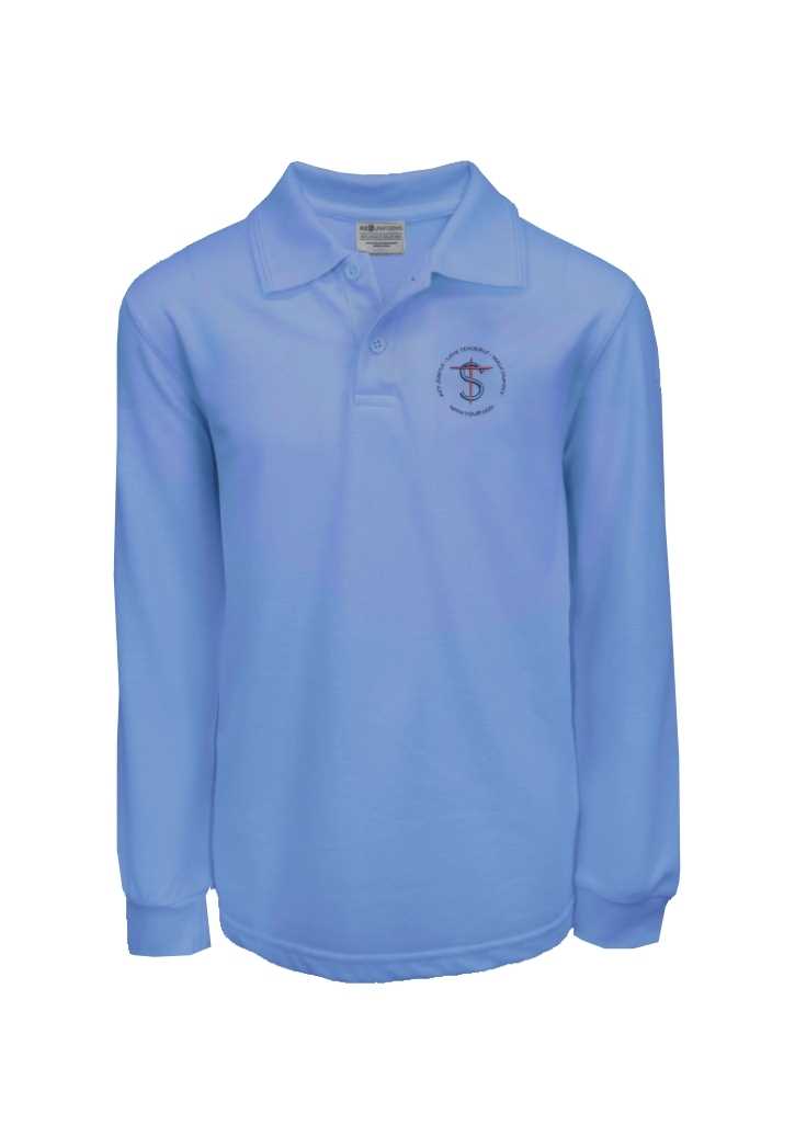 St Teresa's Featherston LS Polo Sky Blue